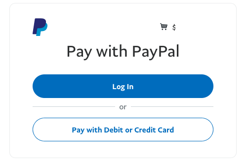 pay pal screen